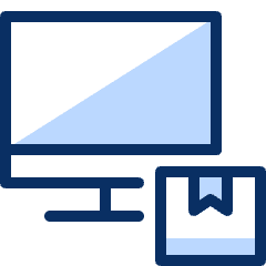 Delivery Online 1 Icon from Cyber Duotone Set