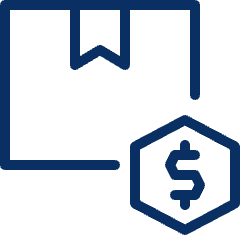 Package Dollar Icon from Cyber Line Set