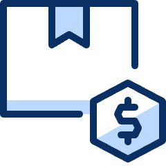 Package Dollar Icon from Cyber Duotone Set