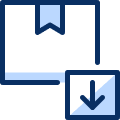 Package Download Icon from Cyber Duotone Set