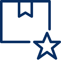 Package Favorite Star Icon from Cyber Line Set