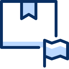 Package Flag Icon from Cyber Duotone Set