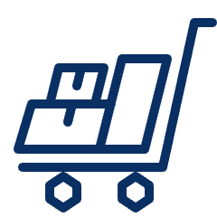 Package Trolley 2 Icon from Cyber Line Set
