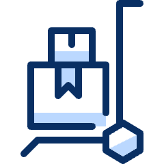 Package Trolley 5 Icon from Cyber Duotone Set