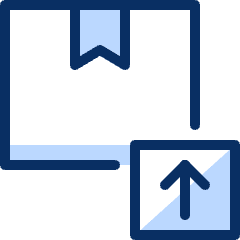 Package Upload Icon from Cyber Duotone Set