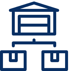 Warehouse Packages Icon from Cyber Line Set