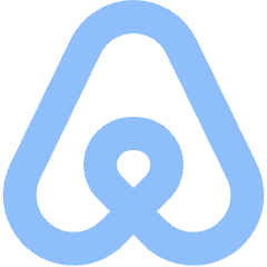 Airbnb Logo Icon from Sharp Flat Set