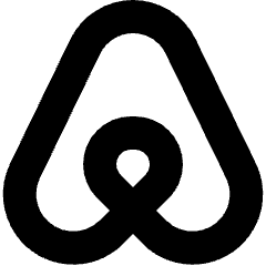 Airbnb Logo Icon from Sharp Solid Set