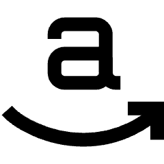 Amazon Logo Icon from Sharp Line Set