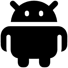 Android Logo Icon from Plump Solid Set