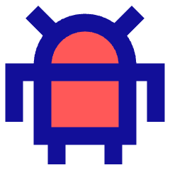 Android Logo Icon from Sharp Pop Set