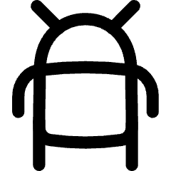 Android Logo Icon from Flex Line Set