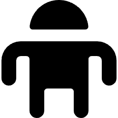 Android Logo Icon from Micro Solid Set