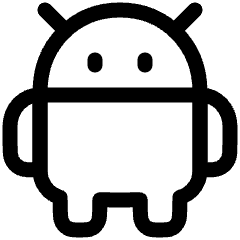 Android Logo Icon from Plump Line Set