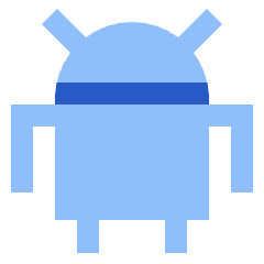Android Logo Icon from Sharp Flat Set