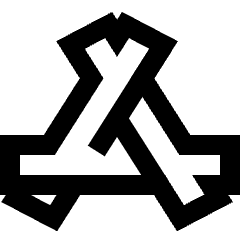 App Store Logo Icon from Sharp Line Set