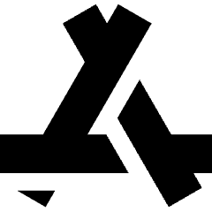 App Store Logo Icon from Sharp Solid Set