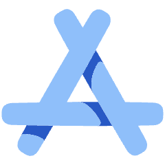 App Store Logo Icon from Plump Flat Set