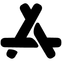 App Store Logo Icon from Plump Solid Set