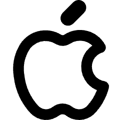 Apple Logo Icon from Core Remix Set