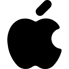 Apple Logo Icon from Micro Solid Set