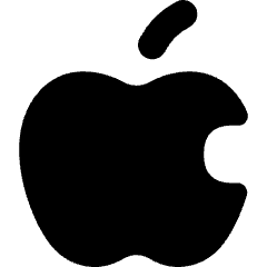 Apple Logo Icon from Flex Solid Set