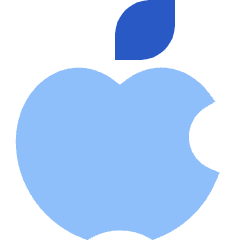 Apple Logo Icon from Sharp Flat Set