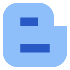 Blogger Logo Icon from Sharp Flat Set