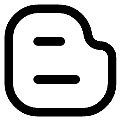 Blogger Logo Icon from Core Line Set