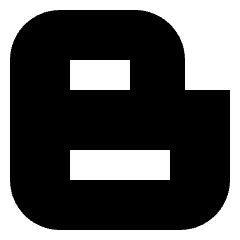Blogger Logo Icon from Sharp Solid Set