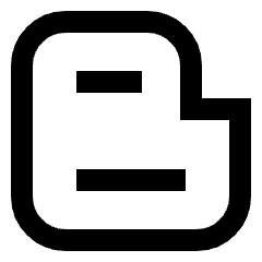 Blogger Logo Icon from Sharp Line Set
