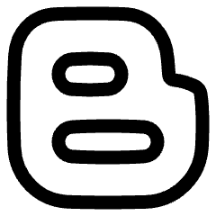Blogger Logo Icon from Plump Line Set