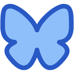 Bluesky Logo Icon from Plump Duo Set