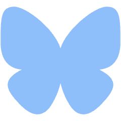 Bluesky Logo Icon from Plump Flat Set