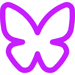 Bluesky Social Media Icon from Flex Neon Set