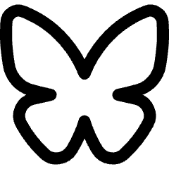 Bluesky Logo Icon from Flex Line Set