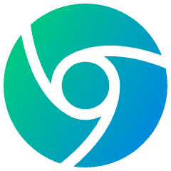 Chrome Logo Icon from Plump Gradient Set