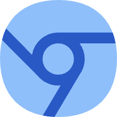 Chrome Logo Icon from Flex Flat Set