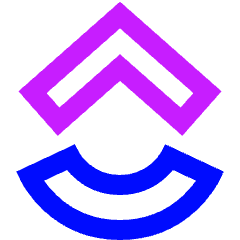 Clickup Logo Icon from Sharp Neon Set