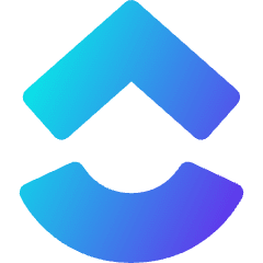 Clickup Logo Icon from Core Gradient Set