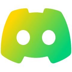Discord Logo Icon from Plump Gradient Set