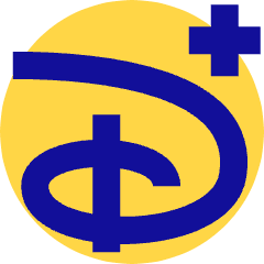 Disney Plus Logo Icon from Sharp Pop Set