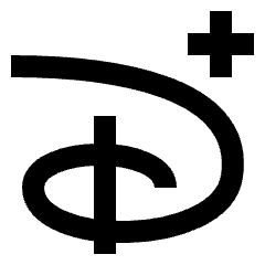 Disney Plus Logo Icon from Sharp Line Set