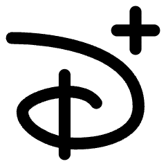 Disney Plus Logo Icon from Core Line Set