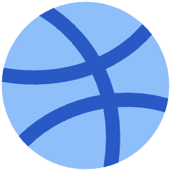 Dribble Logo Icon from Plump Flat Set