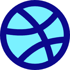 Dribble Logo Icon from Core Pop Set