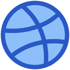 Dribble Logo Icon from Plump Duo Set