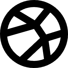 Dribble Logo Icon from Sharp Remix Set