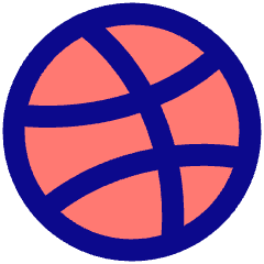 Dribble Logo Icon from Plump Pop Set