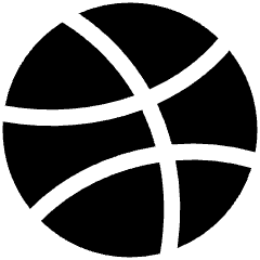 Dribble Logo Icon from Plump Solid Set